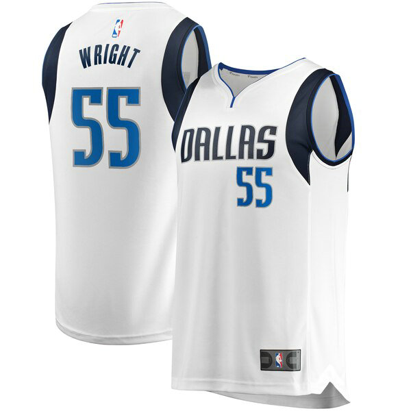 Maillot Dallas Mavericks Homme Delon Wright 55 Association Edition Blanc